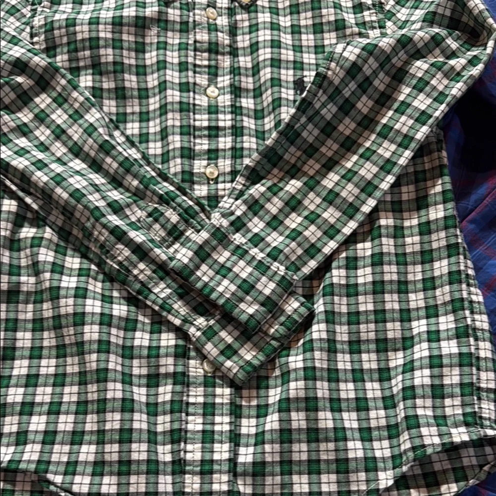 Polo Ralph Lauren boys plaid long sleeve button down cotton size 6 so cute